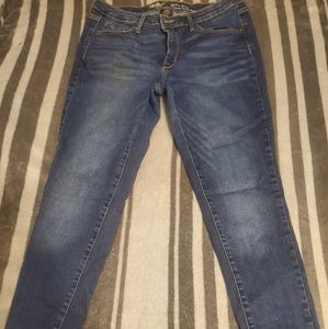 Mossimo Dark Denim Mid Rise Skinny Jean